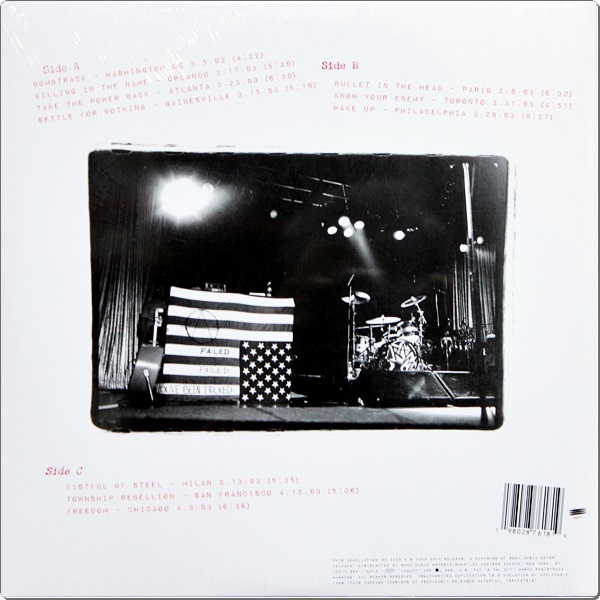 Rage Against The Machine - Live On Tour 1993 2Lp New