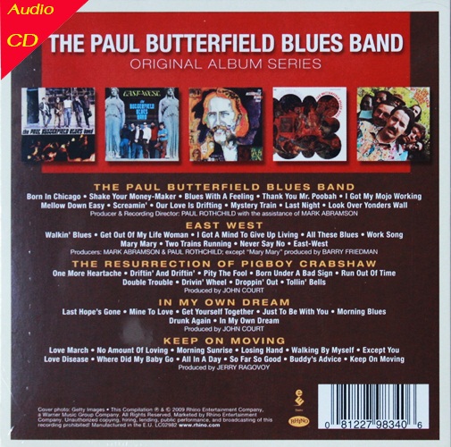 The Paul Butterfield Blues Band Boxset 5 Cd N.