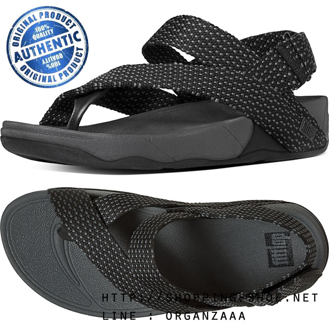 Fitflop Sling Weave Sandal Black / Dark Shadow ของแท้ นำเข้าจาก USA และ UK