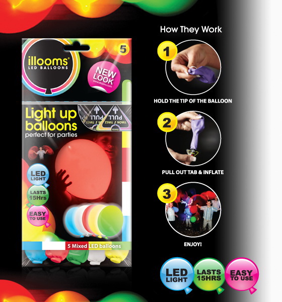 ลูกโป่ง LED สีม่วง แพ็ค 5 ชิ้น ไฟเปลี่ยนสี RGB mode (Purple Color Balloons - LED RGB Mode)