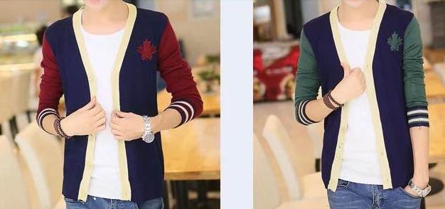 เสื้อคลุมติดกระดุม คาดิแกน ไหมพรมเนื้อดี เมเปิ้ล Size No. 34-36 สี แดงไวน์