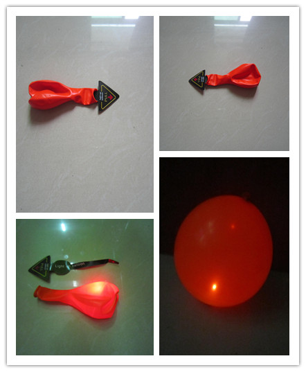ลูกโป่ง LED สีส้ม แพ็ค 5 ชิ้น ไฟสว่างเหมือนโคมไฟ (LED Orange Balloon - LED Fixed Mode)