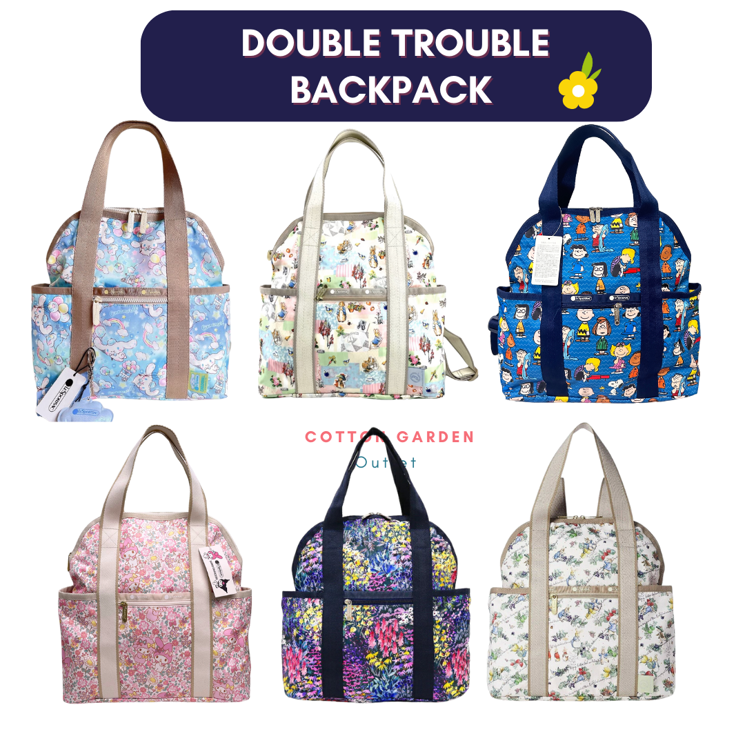กระเป๋าเป้ Double Trouble Backpack ทูอินวัน สะพายก็ได้เป็นเป้ก็ดี กันน้ำ น้ำหนักเบาเอนกประสงค์สุดๆ