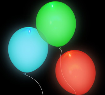ลูกโป่ง LED สีม่วง แพ็ค 5 ชิ้น ไฟเปลี่ยนสี RGB mode (Purple Color Balloons - LED RGB Mode)