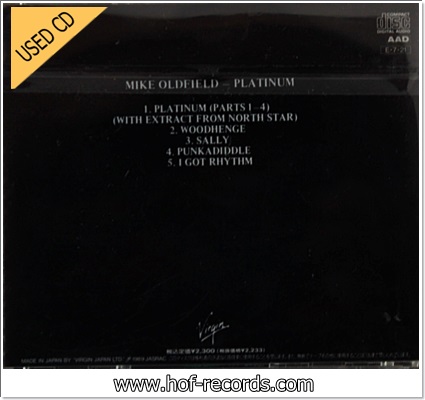 Mike Oldfield - Platinum (JAPAN) Used Cd VG++