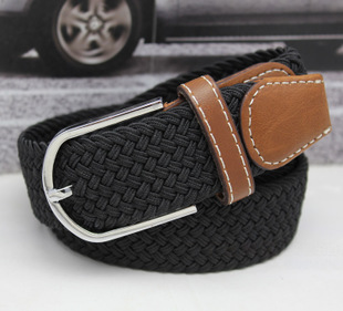 สีใหม่!!เข็มขัดยืด เข็มขัดหมุด แฟชั่น ถักสีสัน ( สีกากี ครึม ดำ แดง น้ำเงิน กรมท่า เทา สามสี )