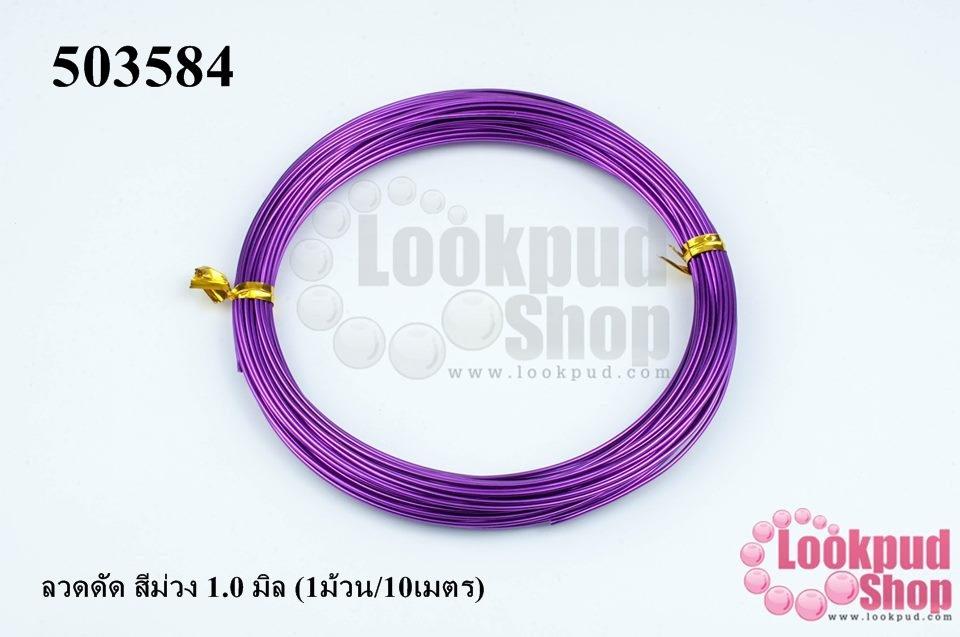 ลวดดัด สีม่วง 1.0 มิล (1ม้วน/10เมตร)