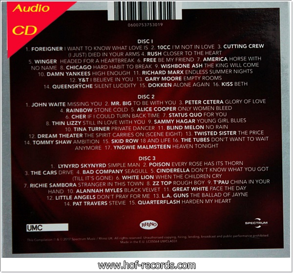 Rock Ballads - Classic 3Cd N.