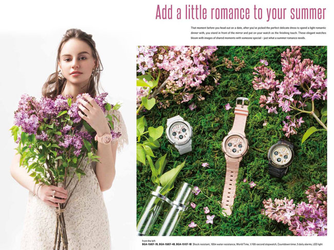 Casio Baby-G รุ่น BGA-150EF-4B Elegant Feminine ของแท้ 100%