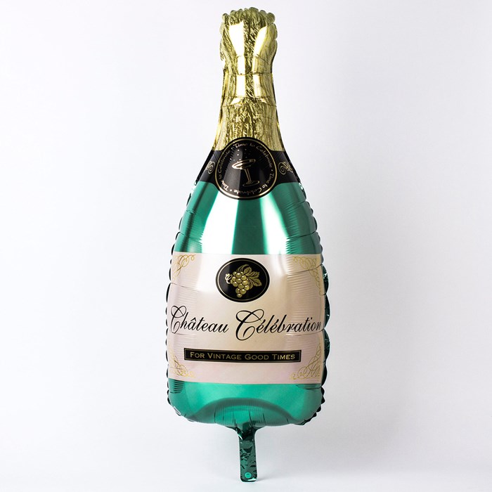 ลูกโป่งฟอยล์รูปขวดแชมเปญ ไซส์ 96*50 cm. - A Bottle of Champagne Shape Foil Balloon / TL-D071