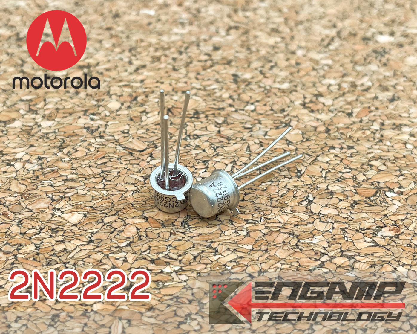 (มีตัวเลือก) [TR] 2N2222A หรือ 2N2907A Motorola TR NPN หรือ PNP 0.8A 40V TO-18