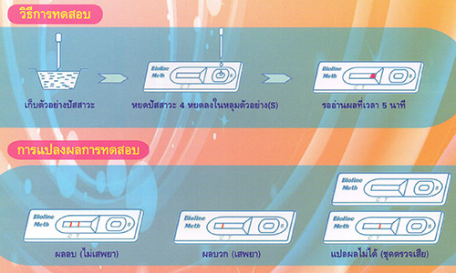 ชุดตรวจสารในปัสสาวะ Bioline (ตลับหยด) ตรวจยาบ้า ตรวจยาไอซ์