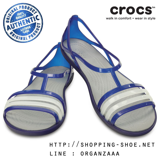 Crocs Isabella Sandal - Cerulean Blue ของแท้ Outlet ไทยและอเมริกา