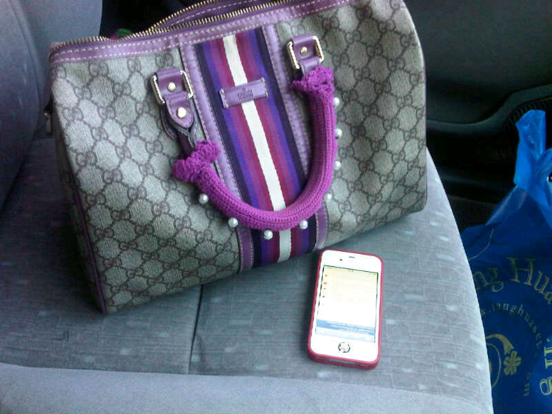 หูถักกระเป๋า speedy ตกแต่งประดับฟรุ้งฟริ้ง ติดมุก ระบายหลายชั้น