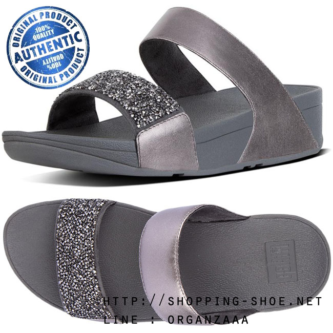Fitflop Sparklie Crystal Slide Pewter ของแท้ นำเข้าจาก USA และ UK