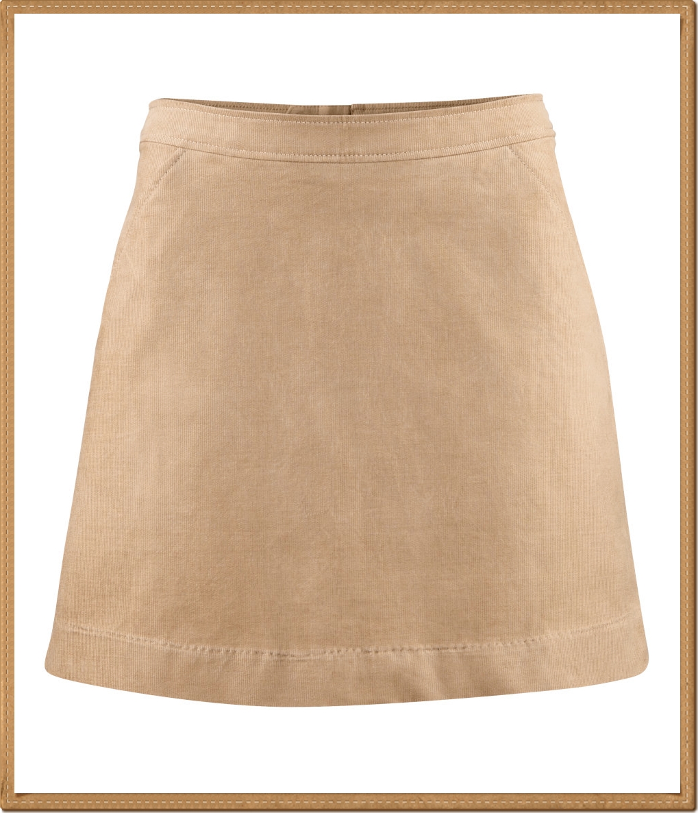 * H&M - กระโปรงทรงเอ สีกากี