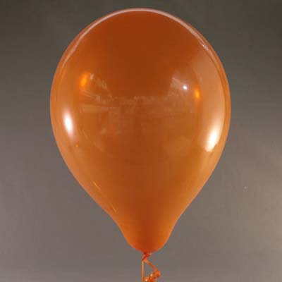ลูกโป่งกลม สีส้ม คริสตัล ไซส์ 10 นิ้ว แพ็คละ 10 ใบ (Round Balloons 10"- Orange Cystal Balloon)