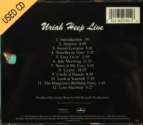 USED CD Uriah Heep - Live