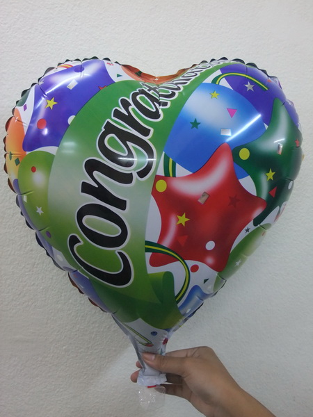 ลูกโป่งฟลอย์ Congratulation ทรงหัวใจ - Foil Balloon Congratulation / Item No. TL-F001