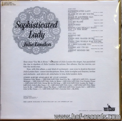 Julie London - Sophisticated Lady 1Lp