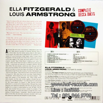 Ella Fitzgerald , Louis Armstrong - Complete Decca Duets 1Lp N.