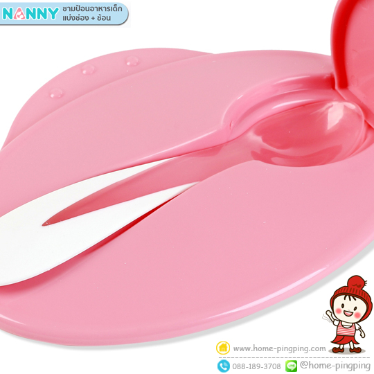 N105 #Nanny ชามป้อนอาหาร แบ่งช่อง มีฝา+ช้อน - ผลิตจากพลาสติก PP ที่มีความปลอดภัย BPA Free และสี Food Grade - รูปทรงออกแบบมา ให้คุณแม่จับถนัดมือขณะป้อนอาหารลูกน้อย - มีฝาปิดสนิท และที่เก็บช้อน เพื่อความสะอาดและสะดวกในการใช้งาน - ชามแบ่งออกเป็น 2 ช่อง เพื่อให้อาหารของลูกน้อยได้คุณค่าอาหารครบถ้วน ช่องแบ่งลึก ตักอาหารง่ายและไม่หก - ทนอุณหภูมิ -20 ถึง 120 องศา - เข้าไมโครเวฟได้ - เข้าเครื่องล้างจาน และ เครื่องนึ่งฆ่าเชื้อได้ แนะนำ ให้เปิดฝาก่อนอุ่นอาหาร อุ่นเพียง 1-3 นาที ขึ้นอยู่กับกำลังวัตต์ของไมโครเวฟ 600วัตต์ อุ่น3นาที 700วัตต์ อุ่น2นาที 800วัตตื อุ่น1นาที ไม่ควรใช้งานนานเกินไป ควรเปลี่ยนทุกๆ2-3เดือน #ถ้วยเก็บอาหาร #กล่องเก็บอาหารเด็ก #กล่องข้าวเด็ก #ชามป้อนอาหาร #ชามกินข้าวเด็ก #ชามแบ่งช่อง #ชามทานข้าวลูก #ชามเด็ก #กล่องแบ่งช่อง #กล่องอาหารแบ่งช่อง #ชามพกพา #อุปกรณ์ทานข้าวสำหรับเด็ก #แนนนี่
