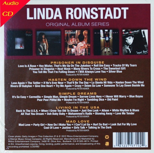Linda Ronstade - Boxset 5cd N.