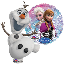 ลูกโป่งฟลอย์การ์ตูน เจ้าหญิงโฟรสเซนต์ทรงกลม - Round shape Frozen Princess Foil Balloon / Item No. TL-A097