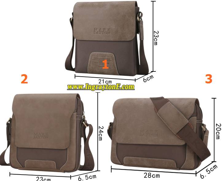 กระเป๋าเรโทร ขนาดพกพา CODE No.2 สุดคลาสสิค เนื้อผ้าออกฟอร์ด สีน้ำตาล
