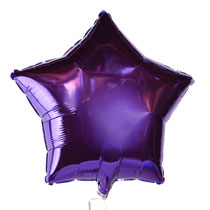 ลูกโป่งฟลอย์รูปดาว สีม่วง ไซส์ 18 นิ้ว - Star Shape Balloon Purple Color / TL-G002