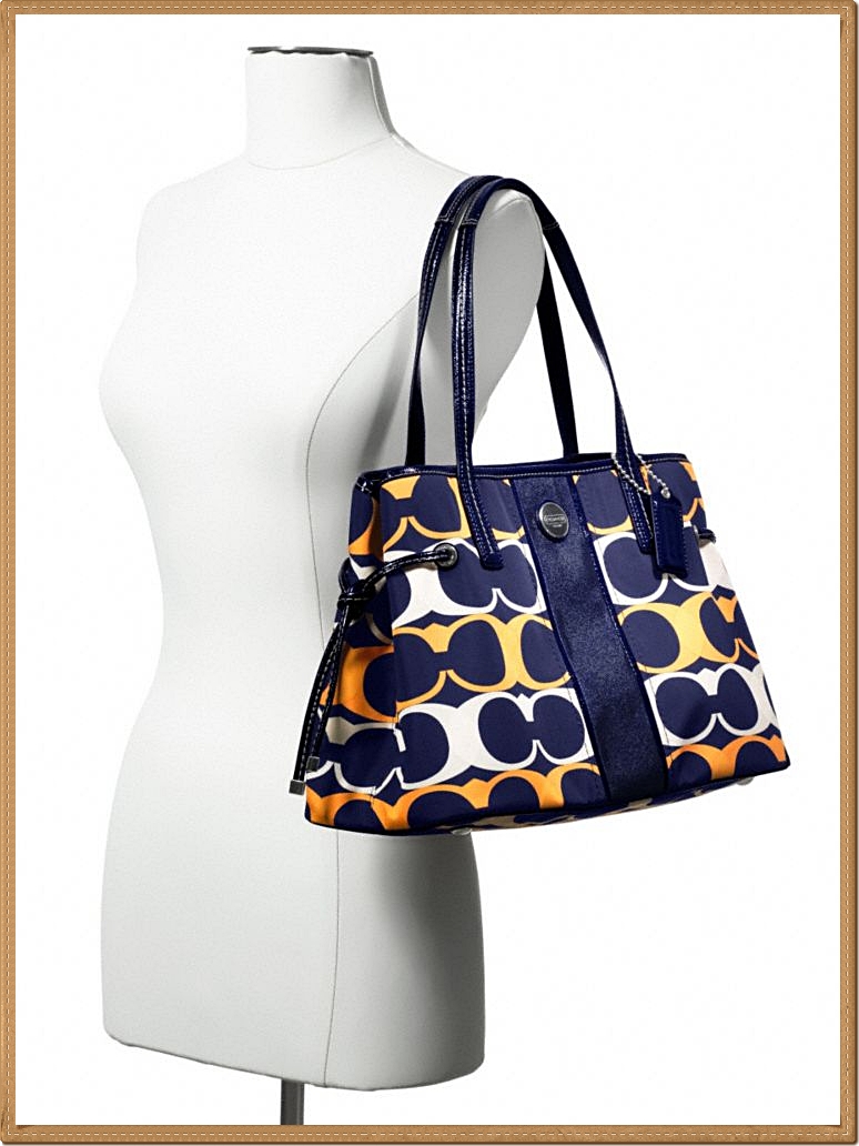 Coach Signature Stripe Linear Carryall 23902