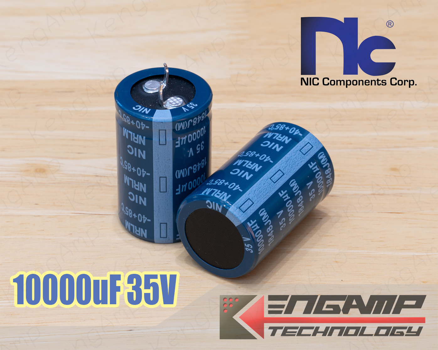 (1ตัว) [E-CAP] 10000uF/35V 85C NIC NRLM 25x40mm P=10mm