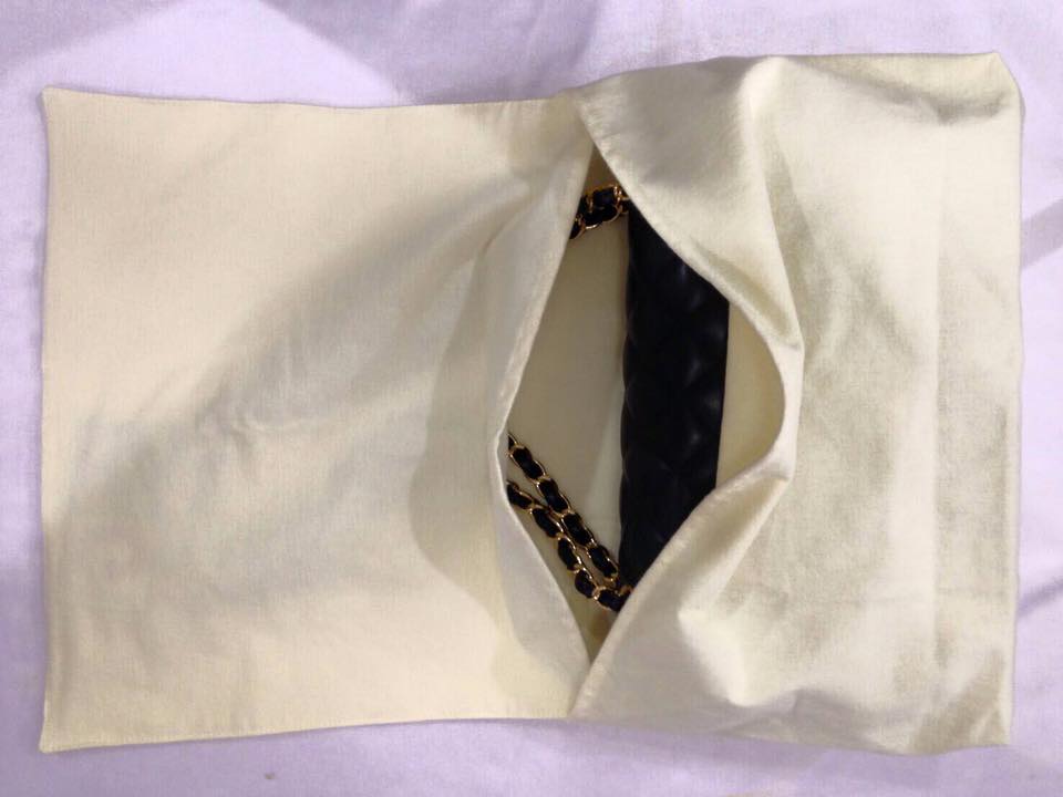 ถุงผ้าสำลีเก็บกระเป๋า Chanel 12นิ้ว classic, boy, chanel reissue 227