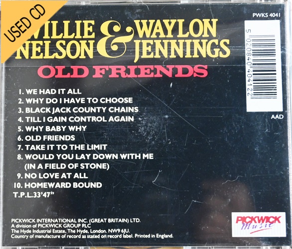 USED CD Willie Nelson & Waylon Jennings - Old Friends