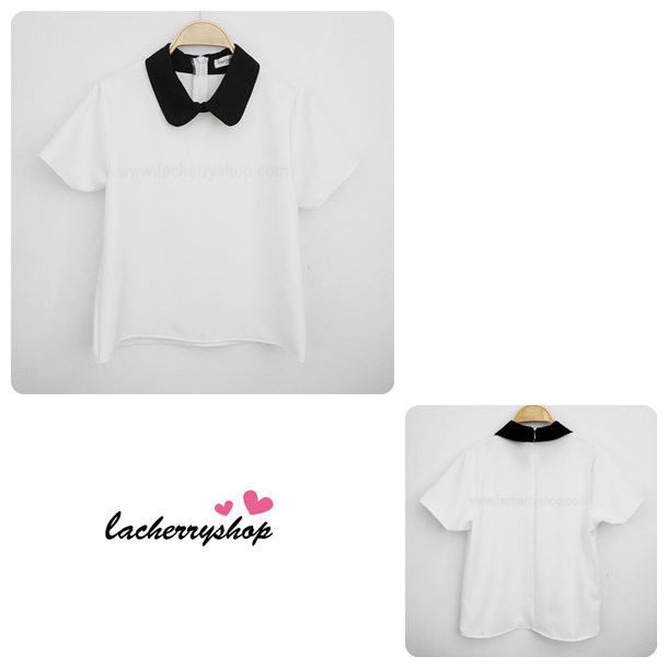 เสื้อแฟชั่นผ้าฮานาโกะ แบบสวยเก๋ๆ คอปกบัว มีซิปหลัง แบบสวยเรียบหรู ผ้าฮานาโกะเนื้อดี ใส่สบาย ใส่ทำงาน ใส่เที่ยวได้ทุกโอกาส สำเนา