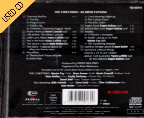 Used CD The Chieftains an Rish Evening - Live at the Grand Opera House , Belfaste
