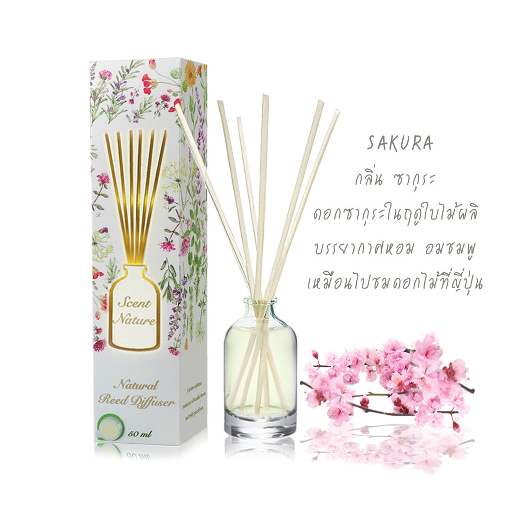 Scentnature ก้านไม้หอมอโรม่าปรับอากาศScentnature กลิ่น Sakura