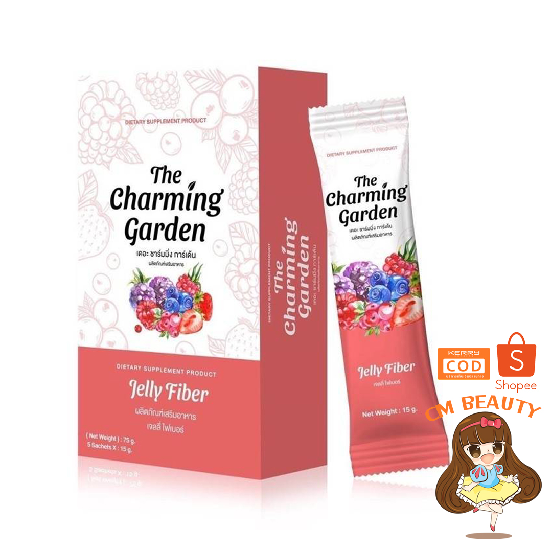เจลลี่ไฟเบอร์ Jelly Fiber The Charming Garden Jelly Fiber บรรจุ 5 ซอง (1 กล่อง)