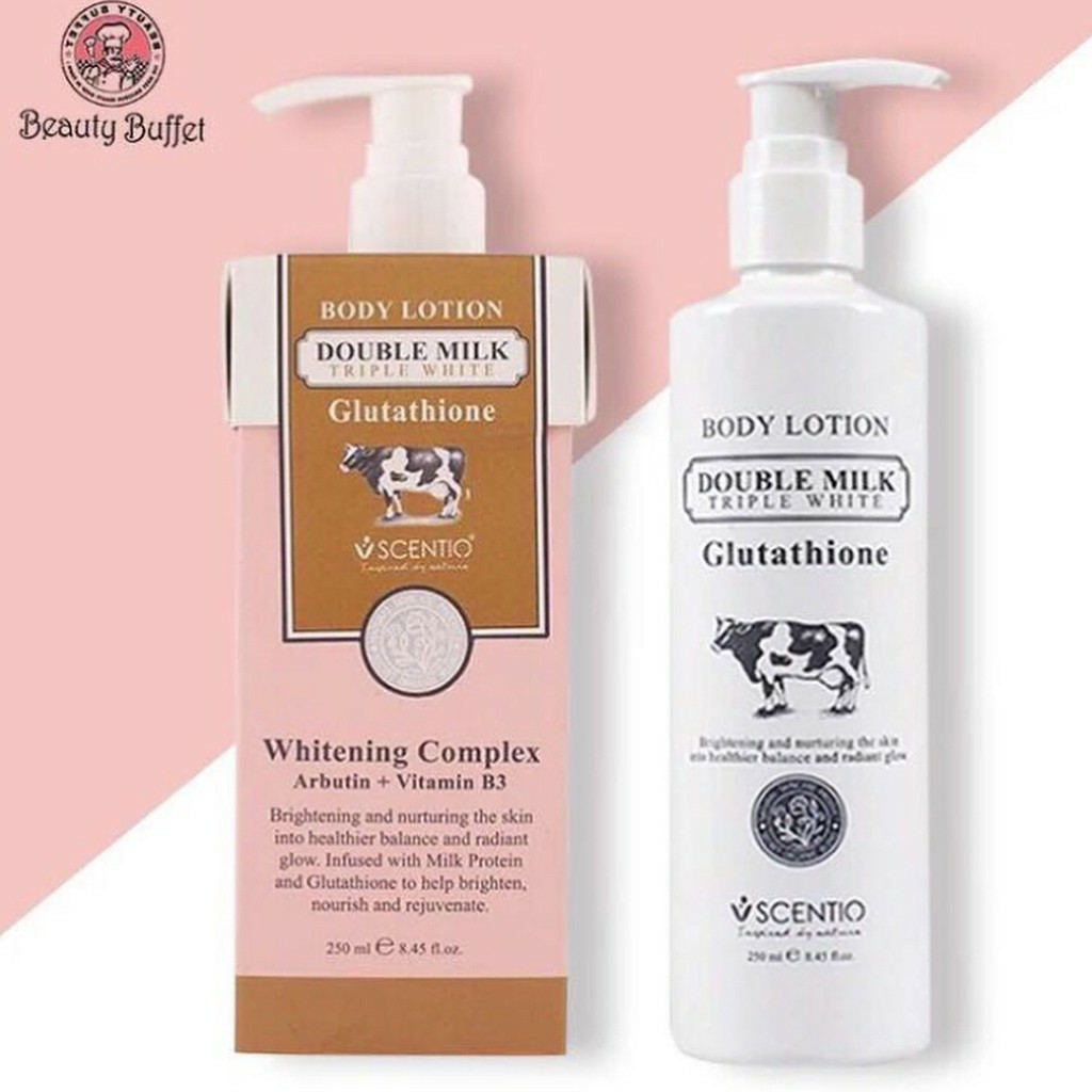 โลชั่น ดับเบิ้ลมิลค์ ทริปเปิ้ล ไวท์ บอดี้ โลชั่น เซนทิโอ 250 มล. บิวตี้บุฟเฟ่ต์