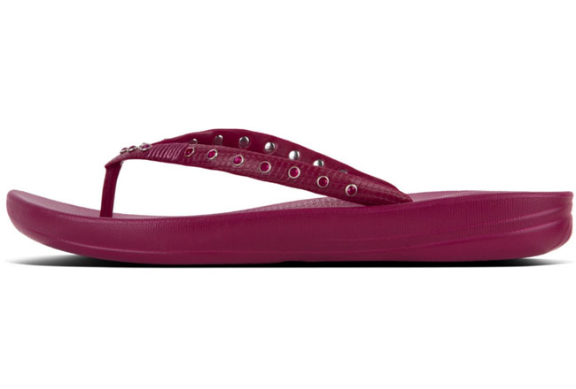 Fitflop Iqushion Super Ergonomic Flip Flop Crystal Plum Jam ของแท้ นำเข้าจาก USA และ UK