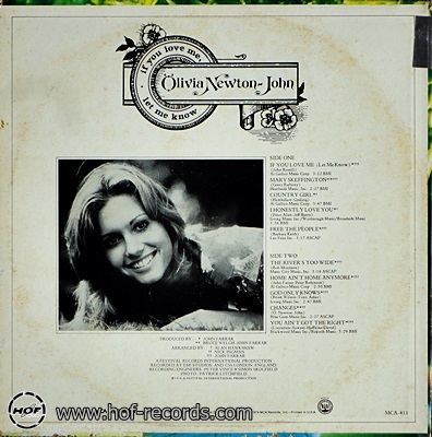 Olivia Newton-John - If You Love Me Let Me Know 1974 1lp