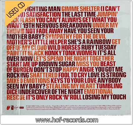 Rolling Stones - Forty Licks 2cd (EU) Used Cd VG++