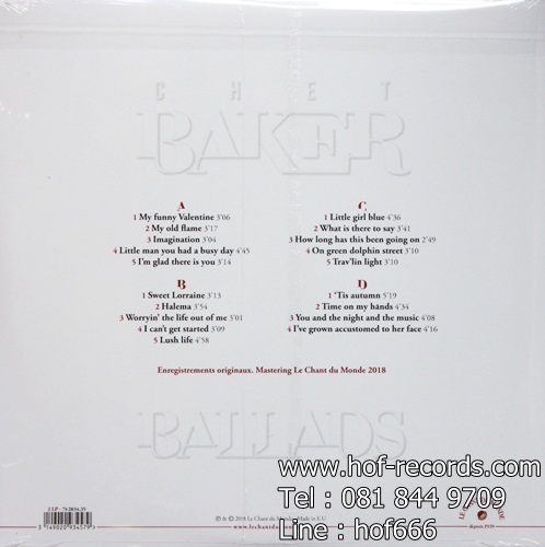 Chet Baker - Ballads 2Lp N.