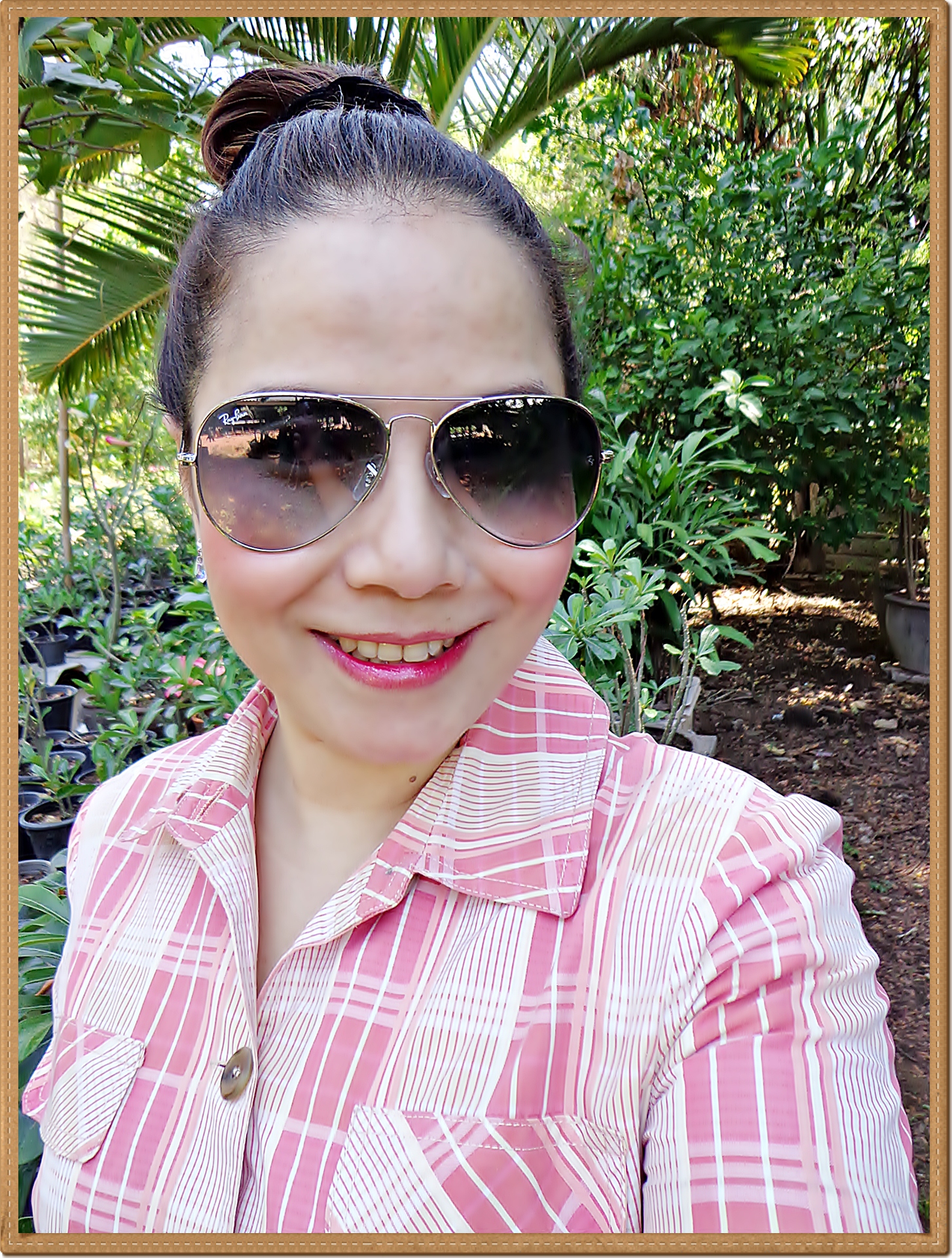 RB3025 (003/32) กรอบสีเงิน เลนส์ไล่สีเทาดำ