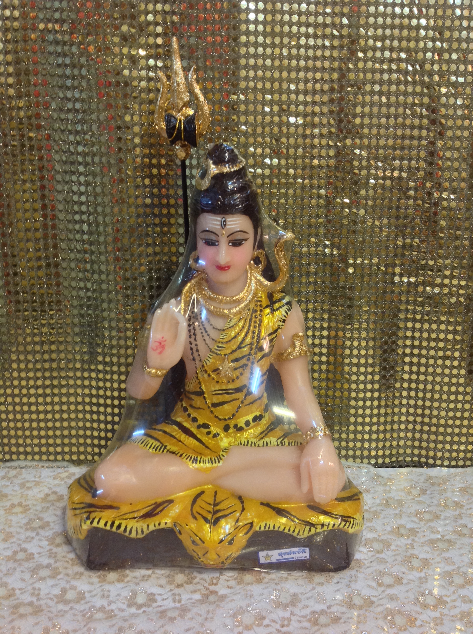 พระศิวะ นั่ง หน้าตัก 9" (พิมพ์เก่า) 2 กร