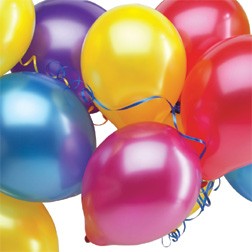 ลูกโป่งกลม เนื้อเมททัลลิก สีชมพูเข้ม ไซส์ 9 นิ้ว แพ็คละ 10 ใบ ( Round Balloons 9" - Metallic Deep Pink Color )