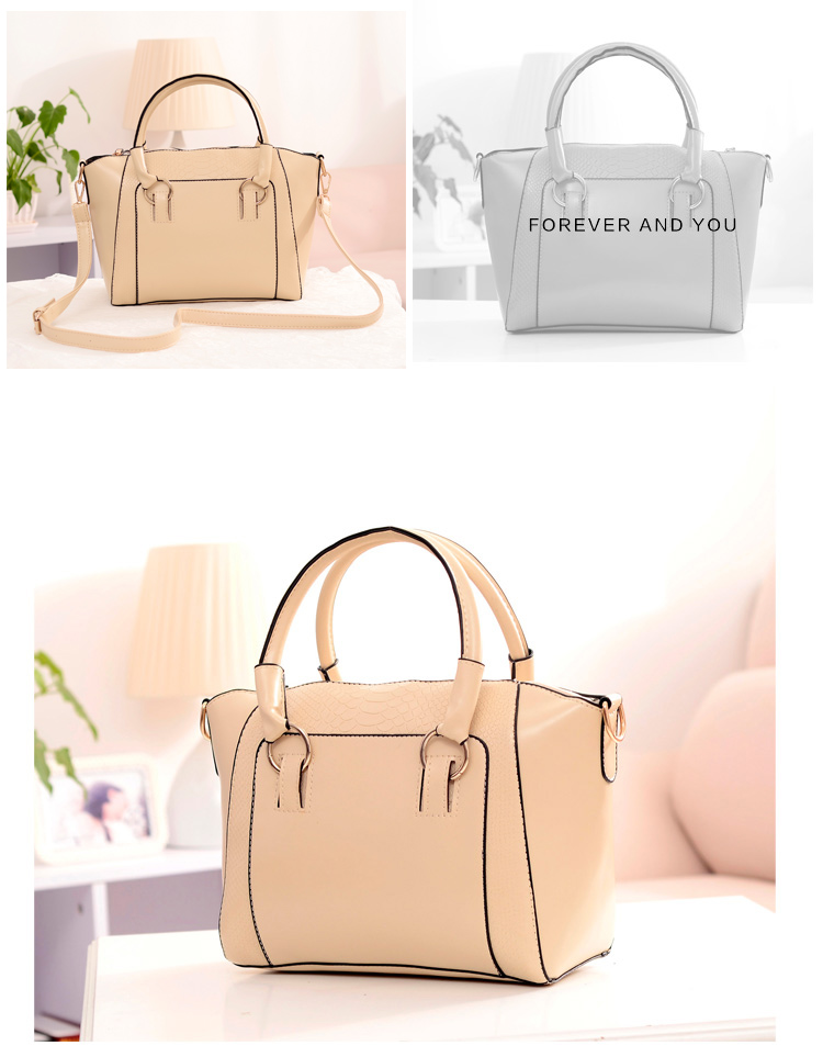 กระเป๋าแฟชั่น ดีไซน์สวยเรียบหรู สีขาว คลาสสิค แบบยอดนิยม เหมาะกับทุกโอกาส สามารถถือและสะพายได้ทั้งสองแบบ ((โปรโมชั่นส่งฟรี))