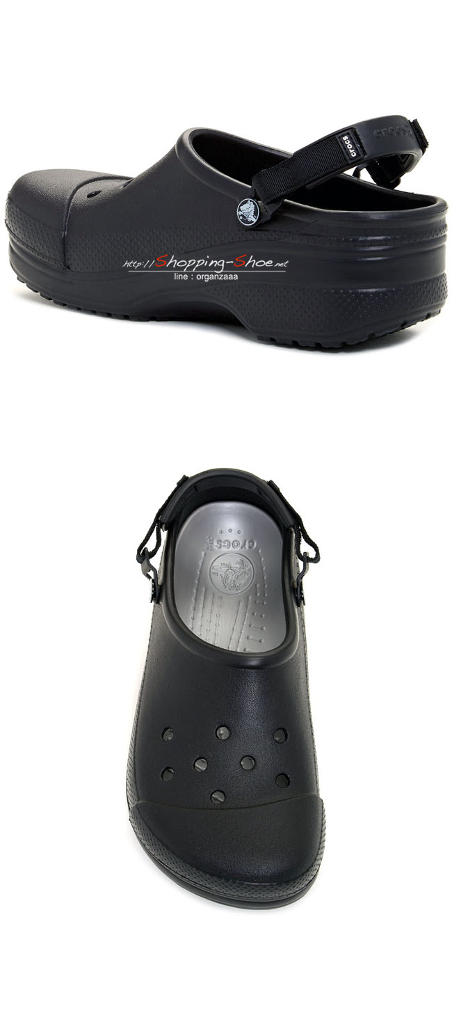 Crocs Cloud Turbo Strap Clog - Black ของแท้ Outlet ไทยและอเมริกา