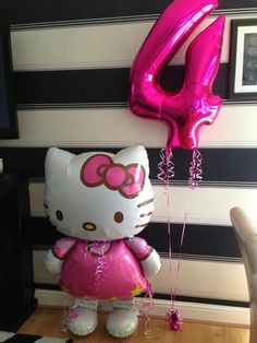 ลูกโป่งฟลอย์นำเข้า Air Walker คิตตี้ ตัวใหญ่ 30"x50" HELLO KITTY AIRWALKER / Item No.TQ-A2347601 แบรนด์ Anagram ของแท้
