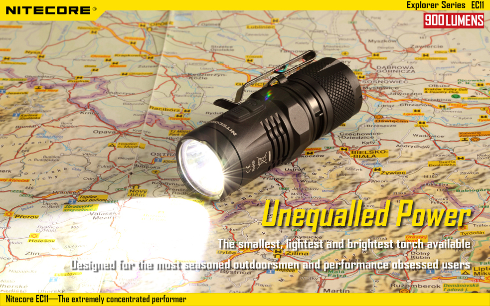 Nitecore EC11 มาพร้อมไฟสีแดง